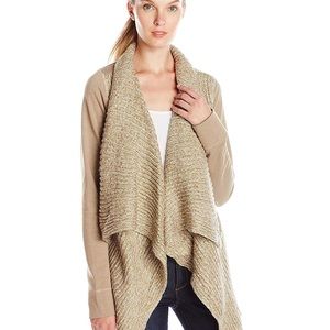 prAna Demure Waterfall Cardigan in Dark Khaki Size Small